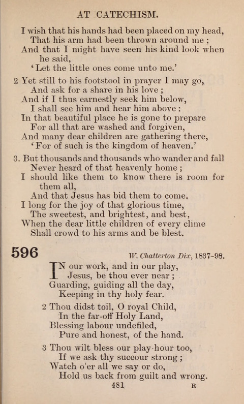 The English Hymnal page 481