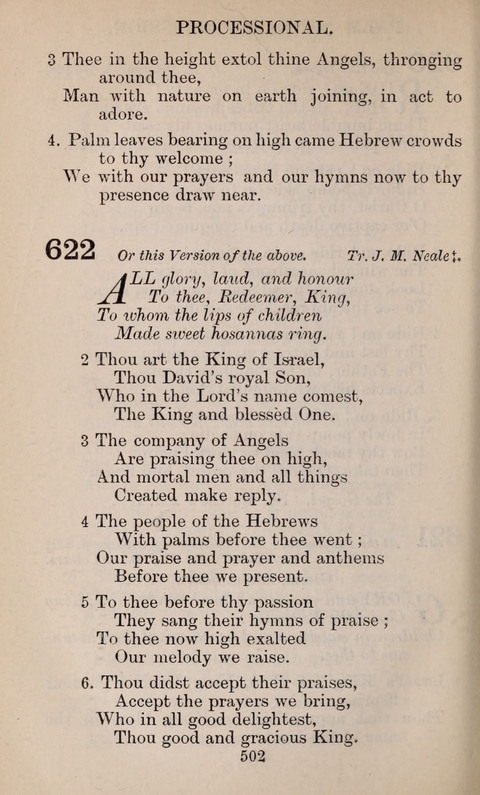 The English Hymnal page 502