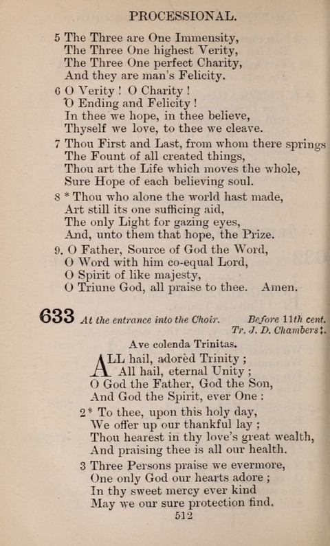 The English Hymnal page 512