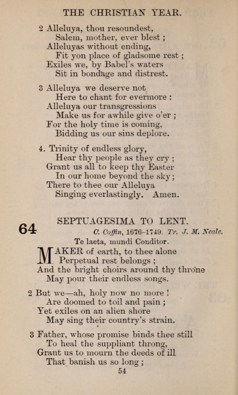 The English Hymnal page 54