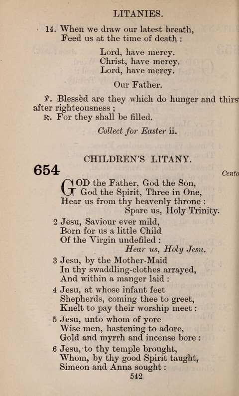 The English Hymnal page 542