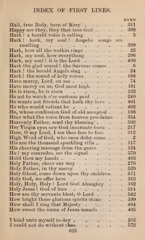 The English Hymnal page 623