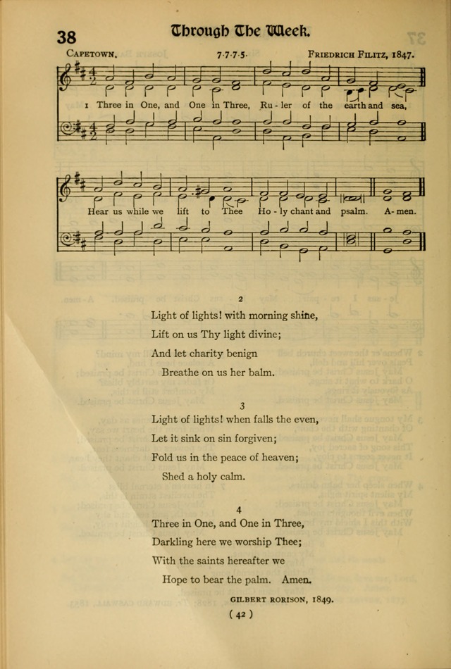 The Hymnal: as authorized and approved by the General Convention of the Protestant Episcopal Church in the United States of America in the year of our Lord 1916 page 112