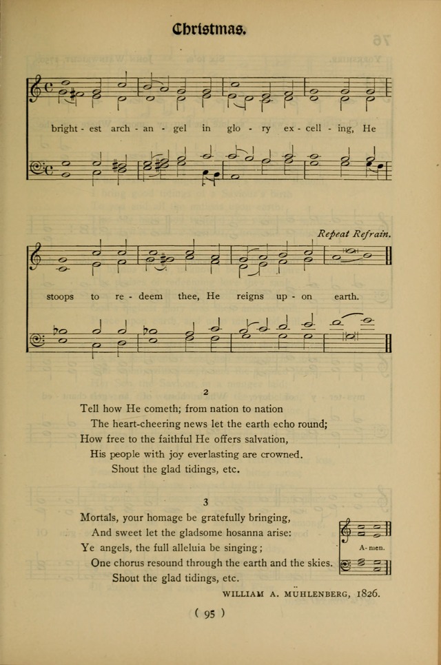 The Hymnal: as authorized and approved by the General Convention of the Protestant Episcopal Church in the United States of America in the year of our Lord 1916 page 165