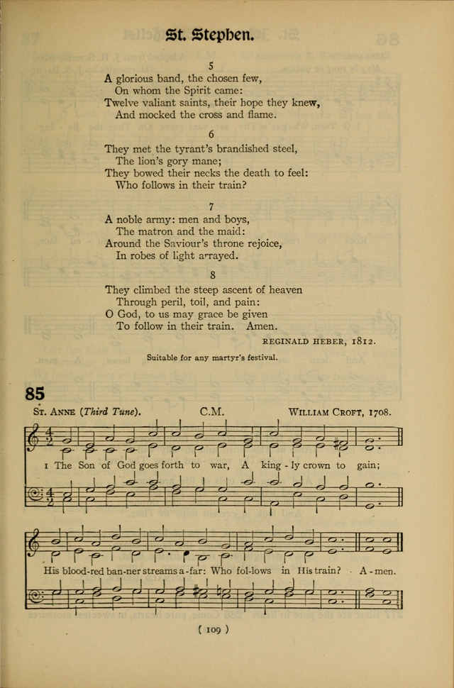 The Hymnal: as authorized and approved by the General Convention of the Protestant Episcopal Church in the United States of America in the year of our Lord 1916 page 179