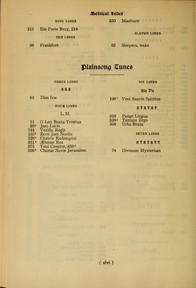 The Hymnal: as authorized and approved by the General Convention of the Protestant Episcopal Church in the United States of America in the year of our Lord 1916 page 46