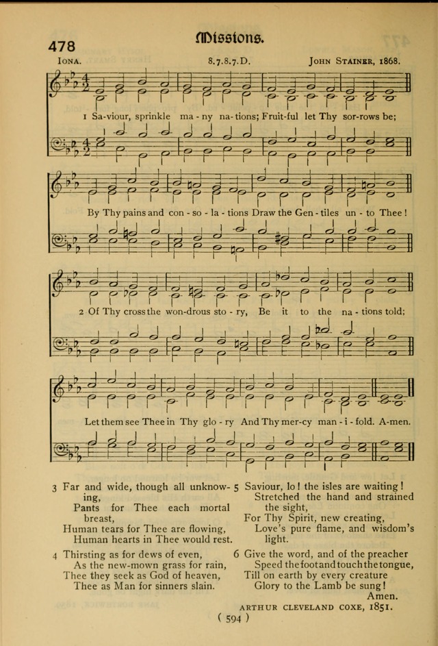 The Hymnal: as authorized and approved by the General Convention of the Protestant Episcopal Church in the United States of America in the year of our Lord 1916 page 669