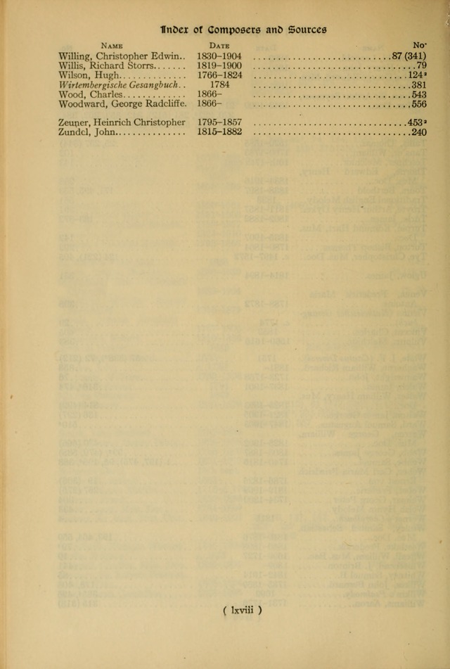 The Hymnal: as authorized and approved by the General Convention of the Protestant Episcopal Church in the United States of America in the year of our Lord 1916 page 68