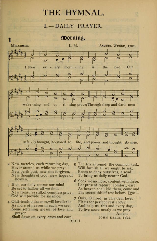 The Hymnal: as authorized and approved by the General Convention of the Protestant Episcopal Church in the United States of America in the year of our Lord 1916 page 71