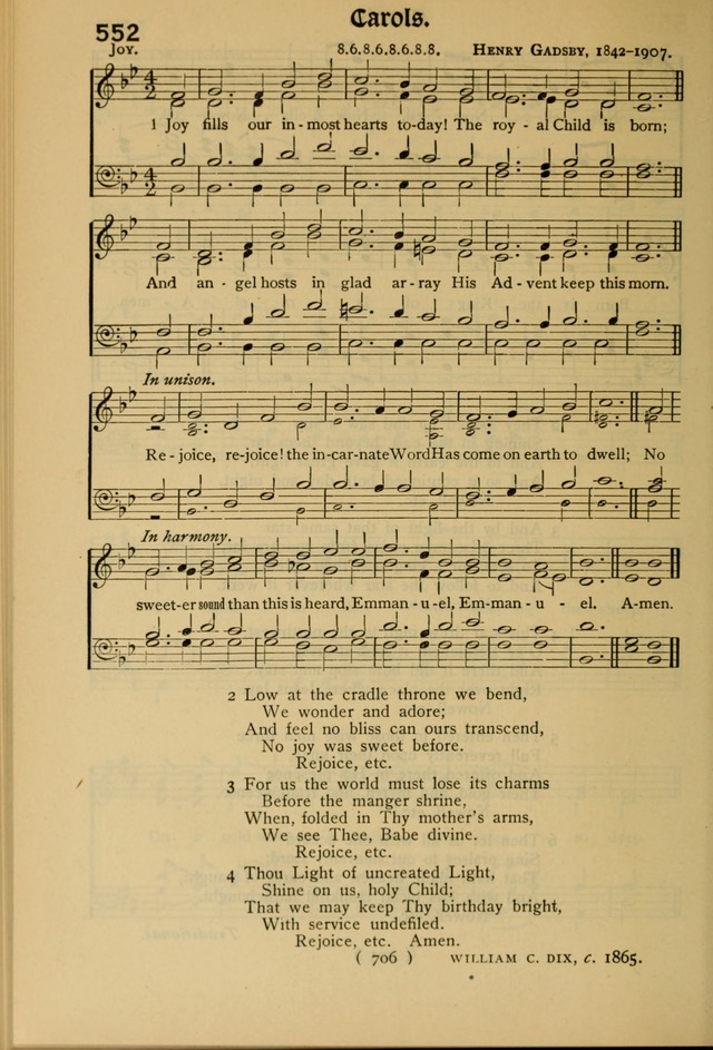 The Hymnal: as authorized and approved by the General Convention of the Protestant Episcopal Church in the United States of America in the year of our Lord 1916 page 781