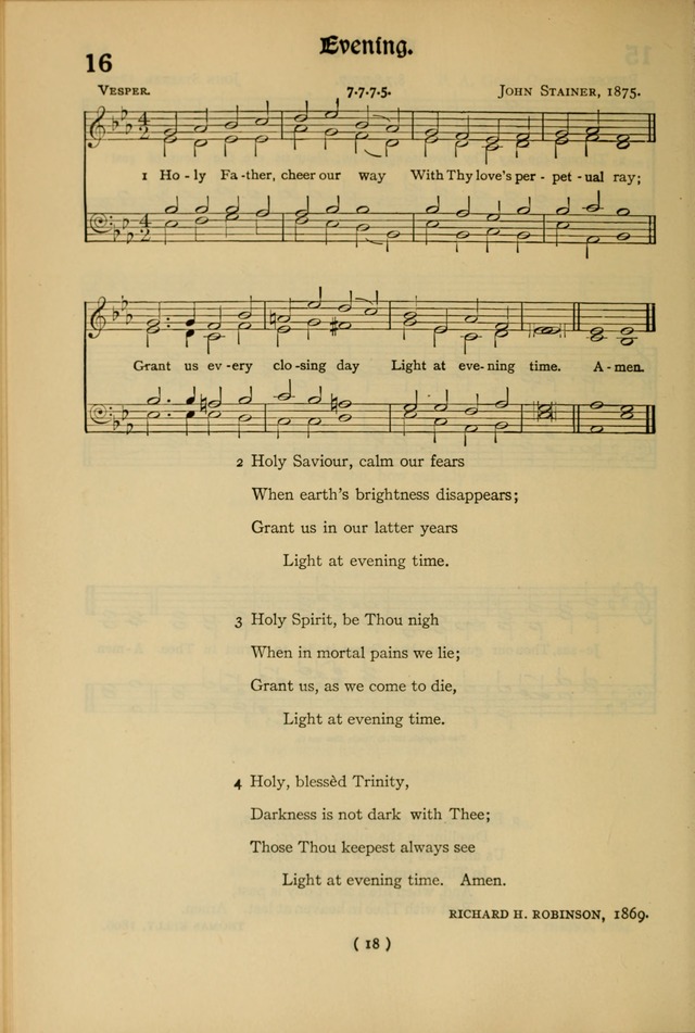 The Hymnal: as authorized and approved by the General Convention of the Protestant Episcopal Church in the United States of America in the year of our Lord 1916 page 88