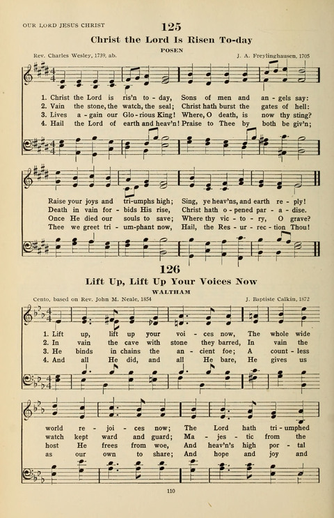 The Evangelical Hymnal page 110