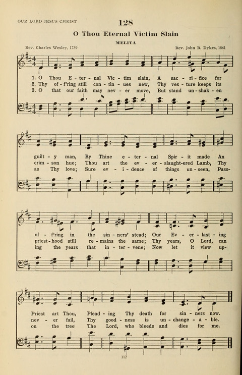 The Evangelical Hymnal page 112