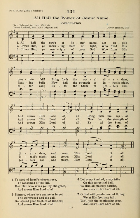 The Evangelical Hymnal page 118