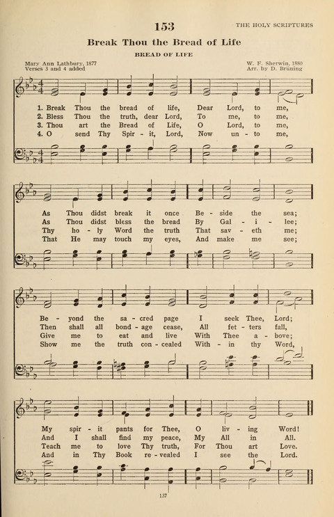 The Evangelical Hymnal page 137