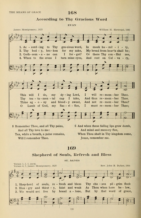 The Evangelical Hymnal page 150