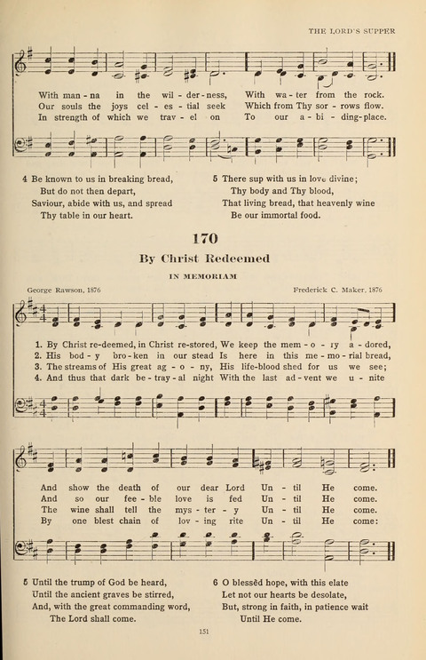 The Evangelical Hymnal page 151