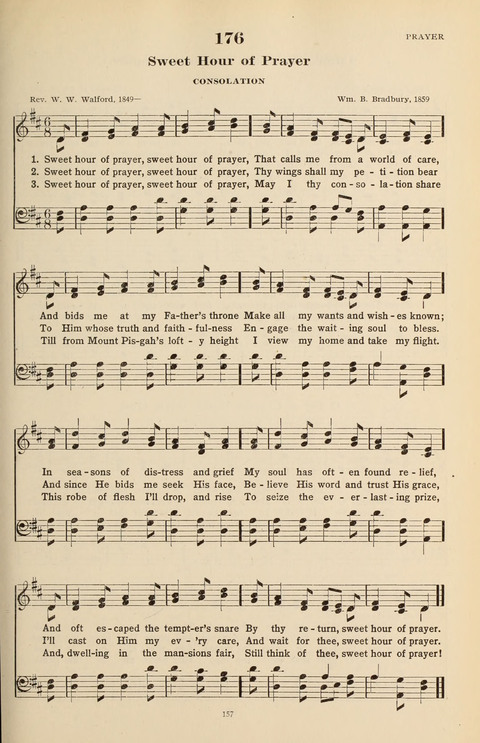 The Evangelical Hymnal page 157