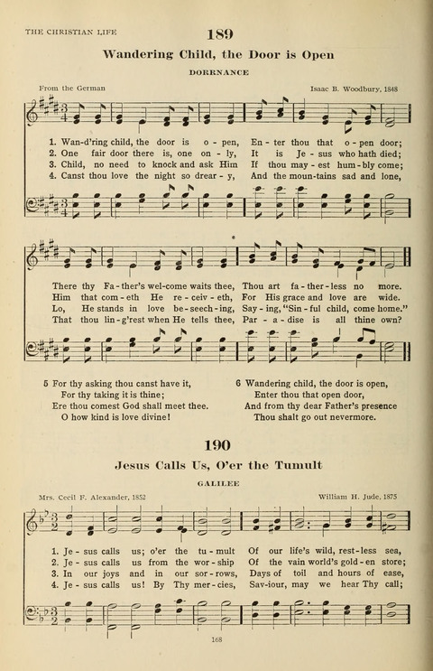 The Evangelical Hymnal page 168