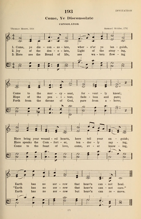 The Evangelical Hymnal page 171