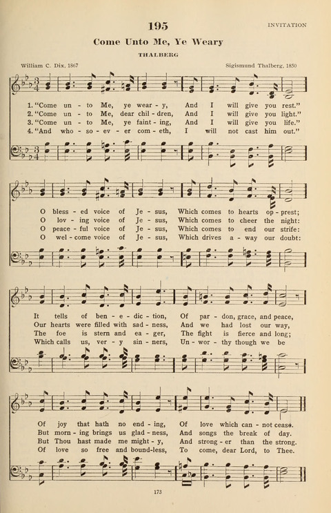 The Evangelical Hymnal page 173