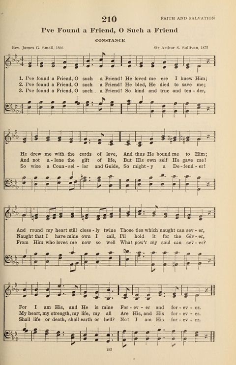 The Evangelical Hymnal page 187