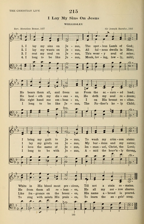 The Evangelical Hymnal page 192