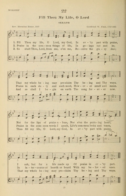 The Evangelical Hymnal page 20