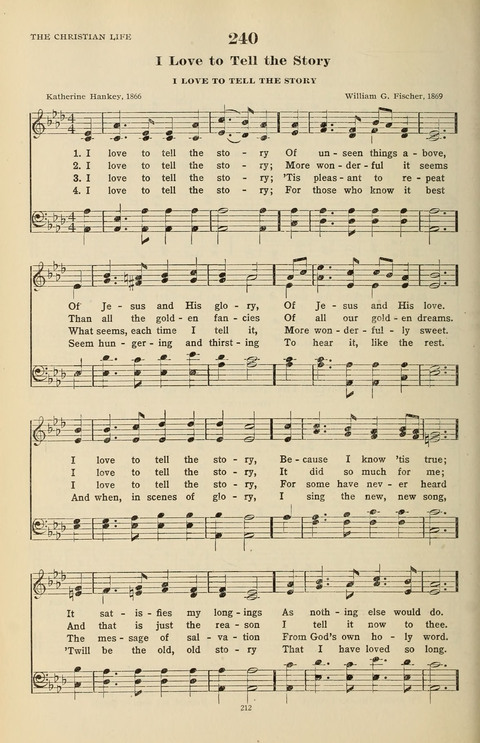 The Evangelical Hymnal page 214