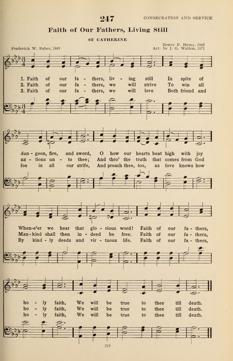 The Evangelical Hymnal page 221