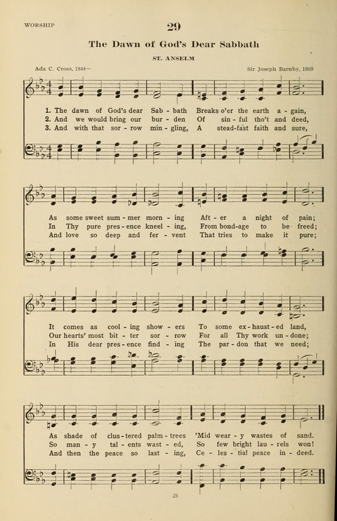 The Evangelical Hymnal page 28