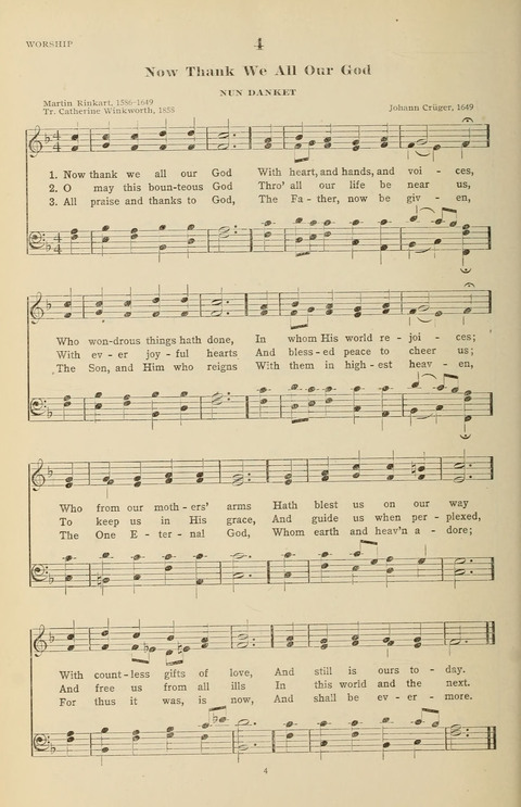 The Evangelical Hymnal page 4