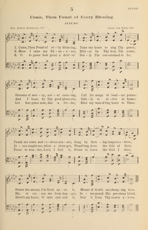 The Evangelical Hymnal page 5