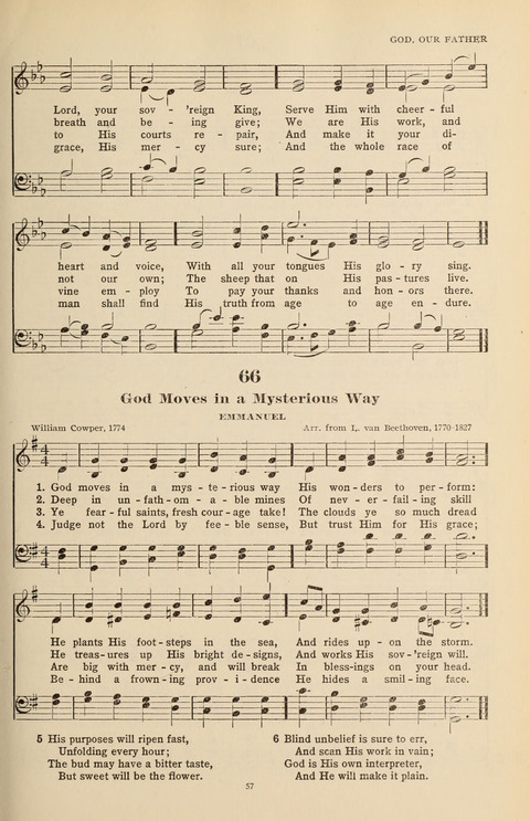 The Evangelical Hymnal page 57