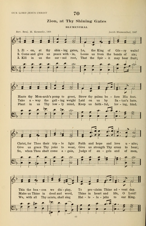 The Evangelical Hymnal page 60