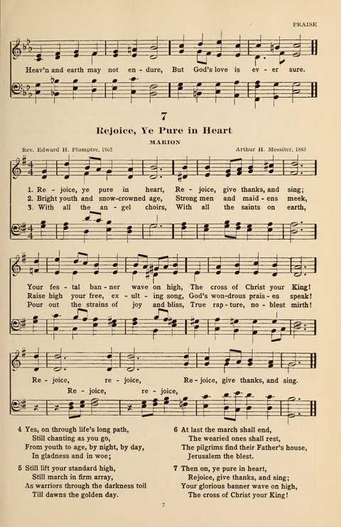 The Evangelical Hymnal page 7