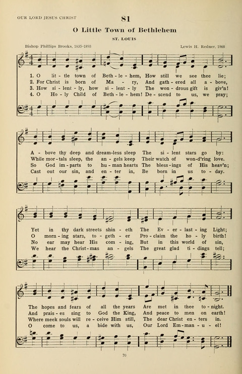 The Evangelical Hymnal page 70