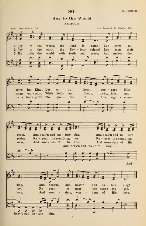 The Evangelical Hymnal page 75