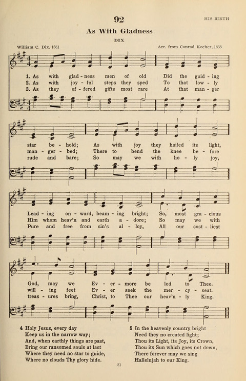 The Evangelical Hymnal page 81