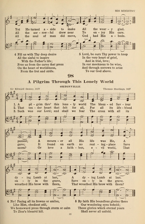 The Evangelical Hymnal page 85