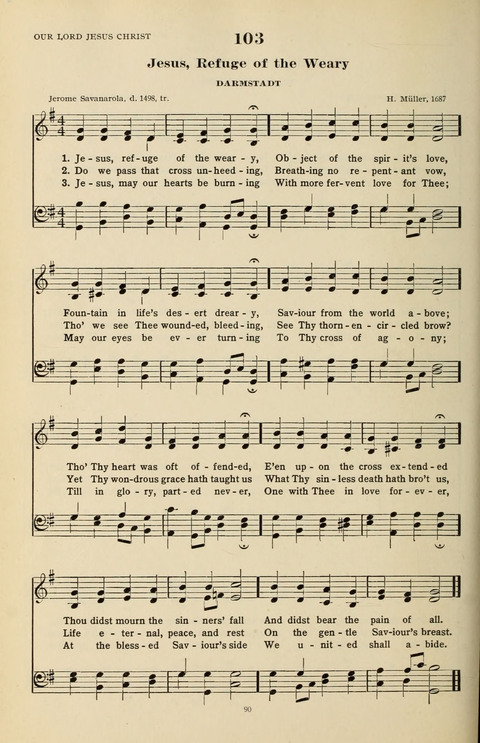 The Evangelical Hymnal page 90