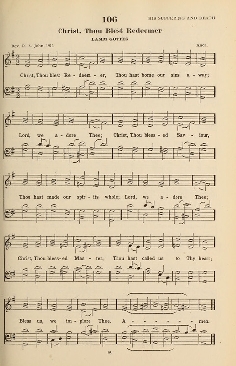 The Evangelical Hymnal page 93