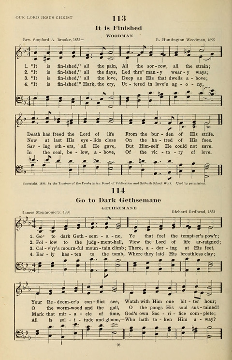 The Evangelical Hymnal page 98