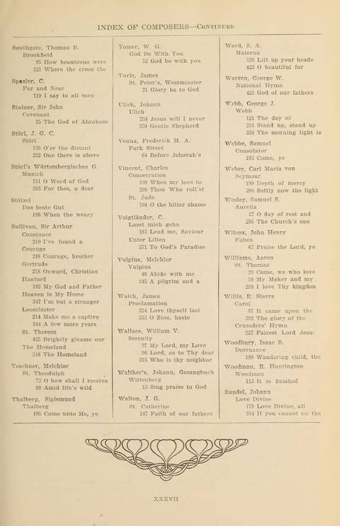 The Evangelical Hymnal page xl