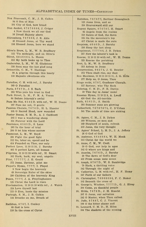 The Evangelical Hymnal page xxi