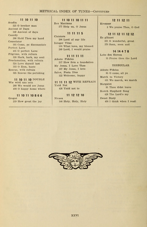 The Evangelical Hymnal page xxix