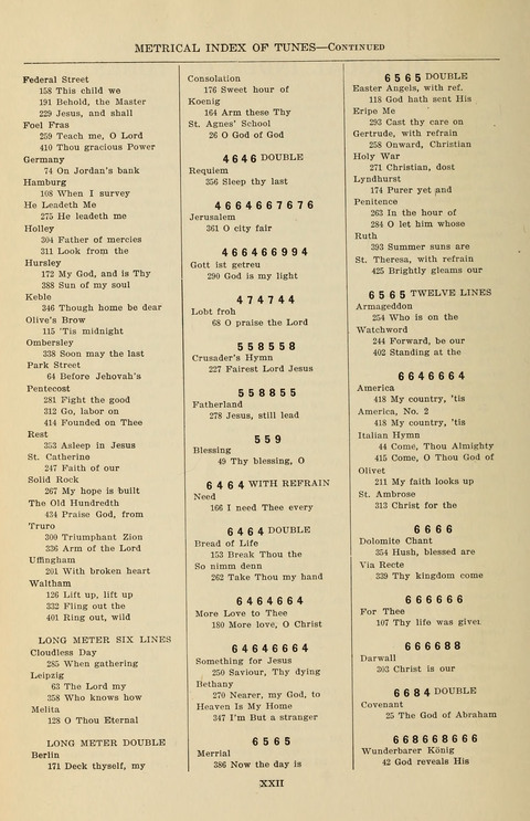 The Evangelical Hymnal page xxv