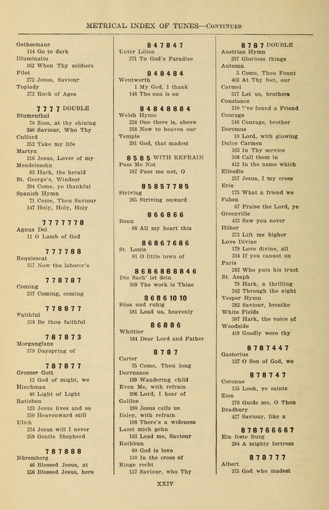 The Evangelical Hymnal page xxvii