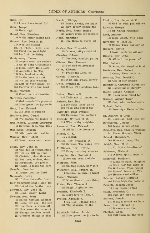 The Evangelical Hymnal page xxxiii