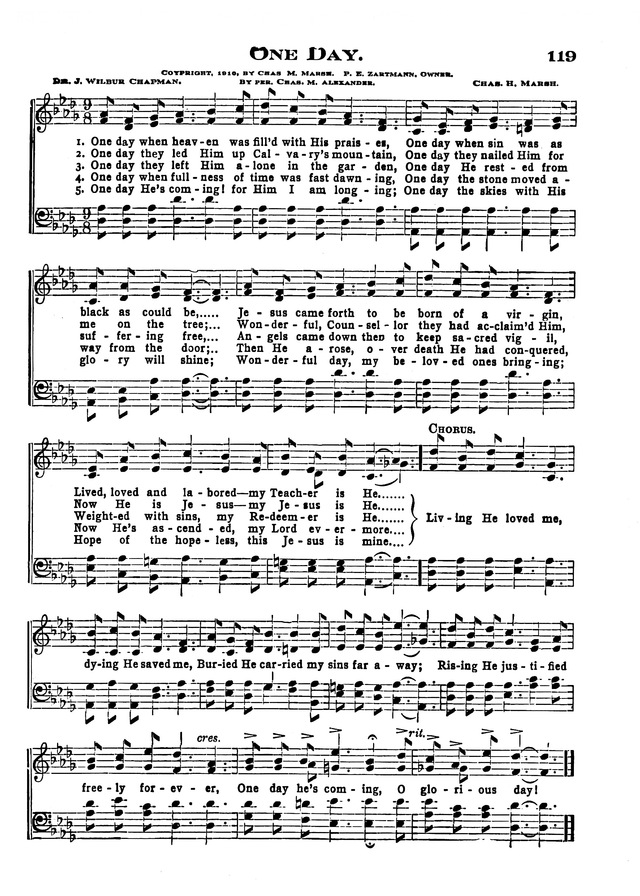 The Excelsior Hymnal page 119